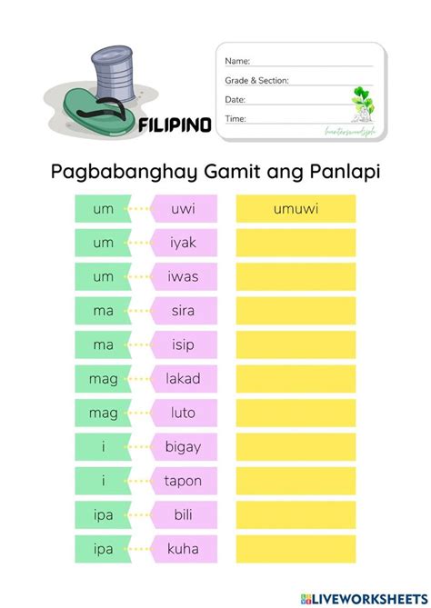 pagbabanghay .